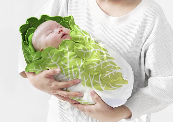 大白菜嬰兒舒眠包巾1